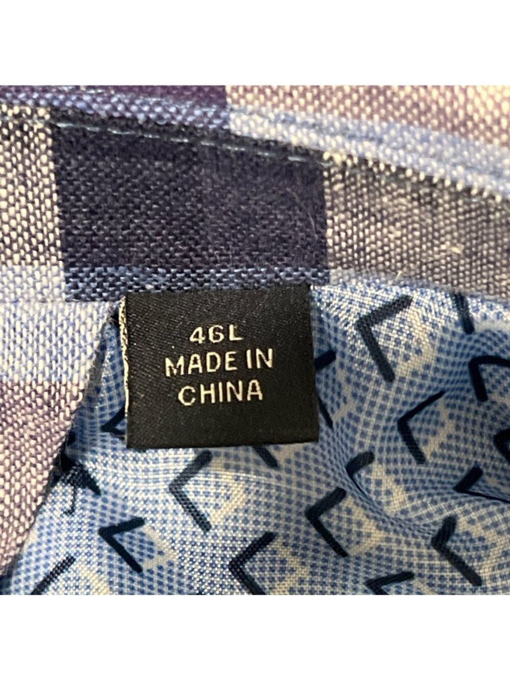 Tailorbyrd Mens Size 46L Blazer Blue Plaid Linen Jacket Sport Coat Preppy NEW - Picture 4 of 9